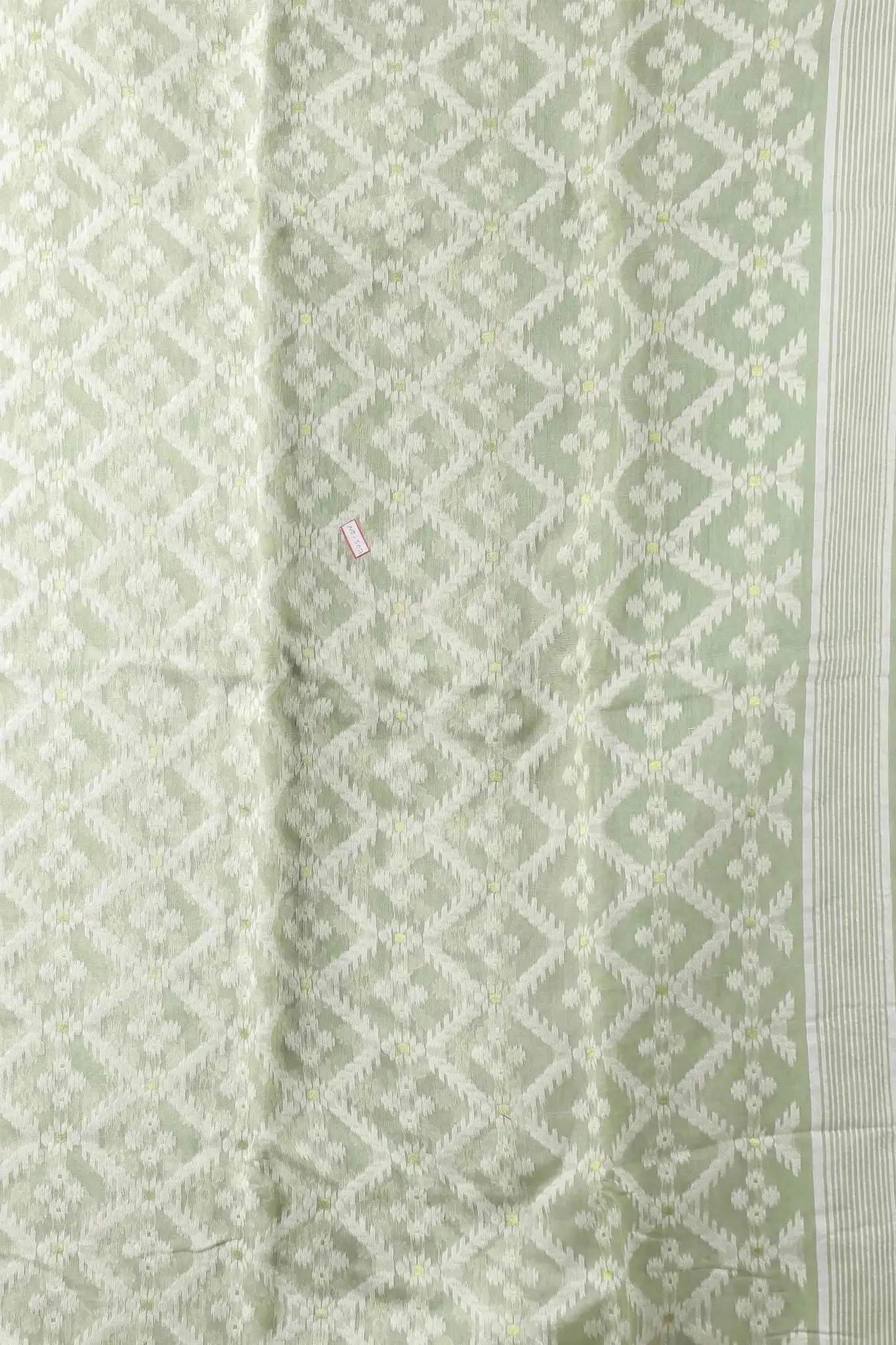 Quill Grey- Bengal Handloom Soft Cotton Jamdani Saree