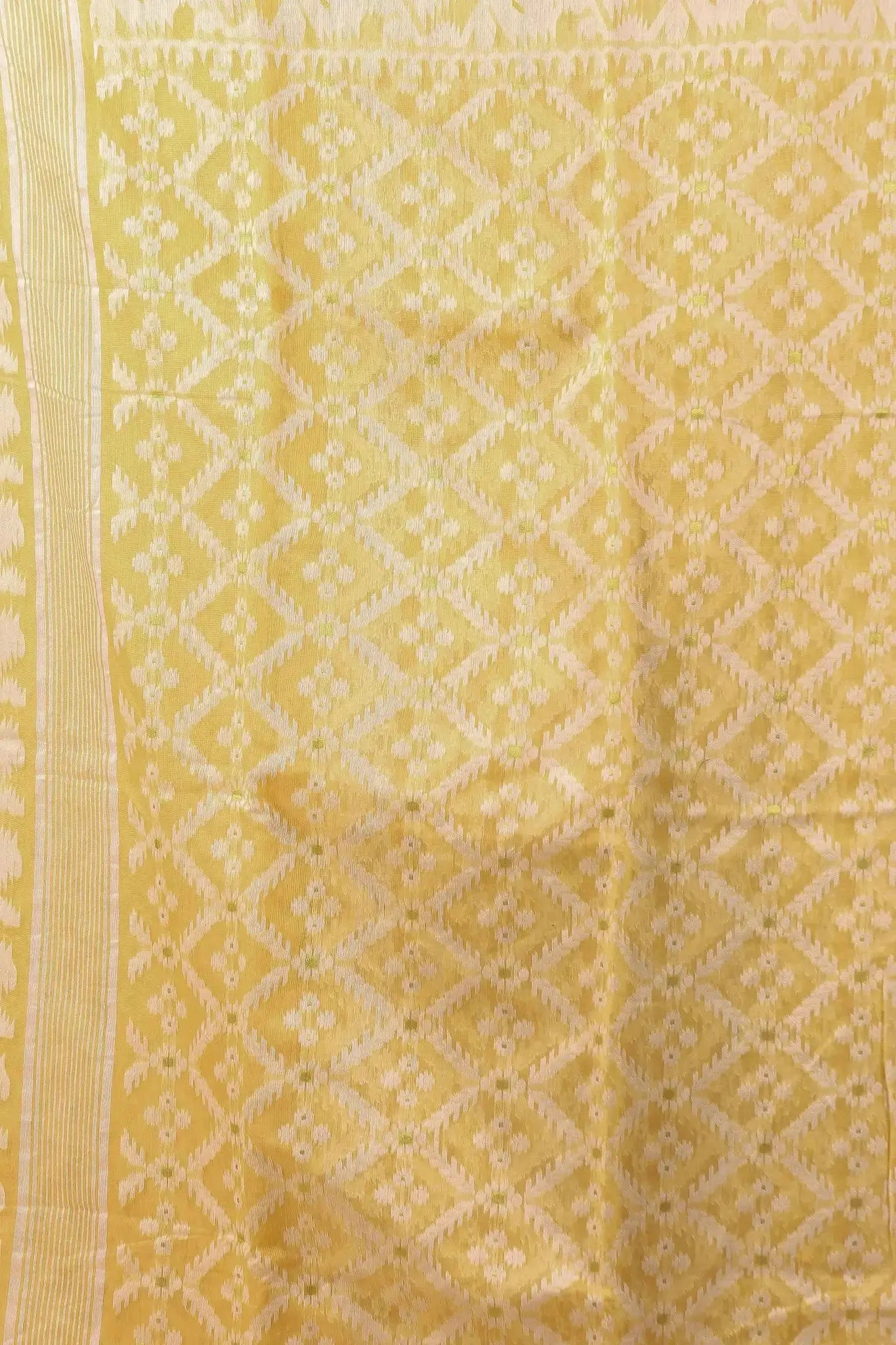 Peach Orange Bengal Handloom Jamdani Cotton Saree – Breezy & Festive Charm