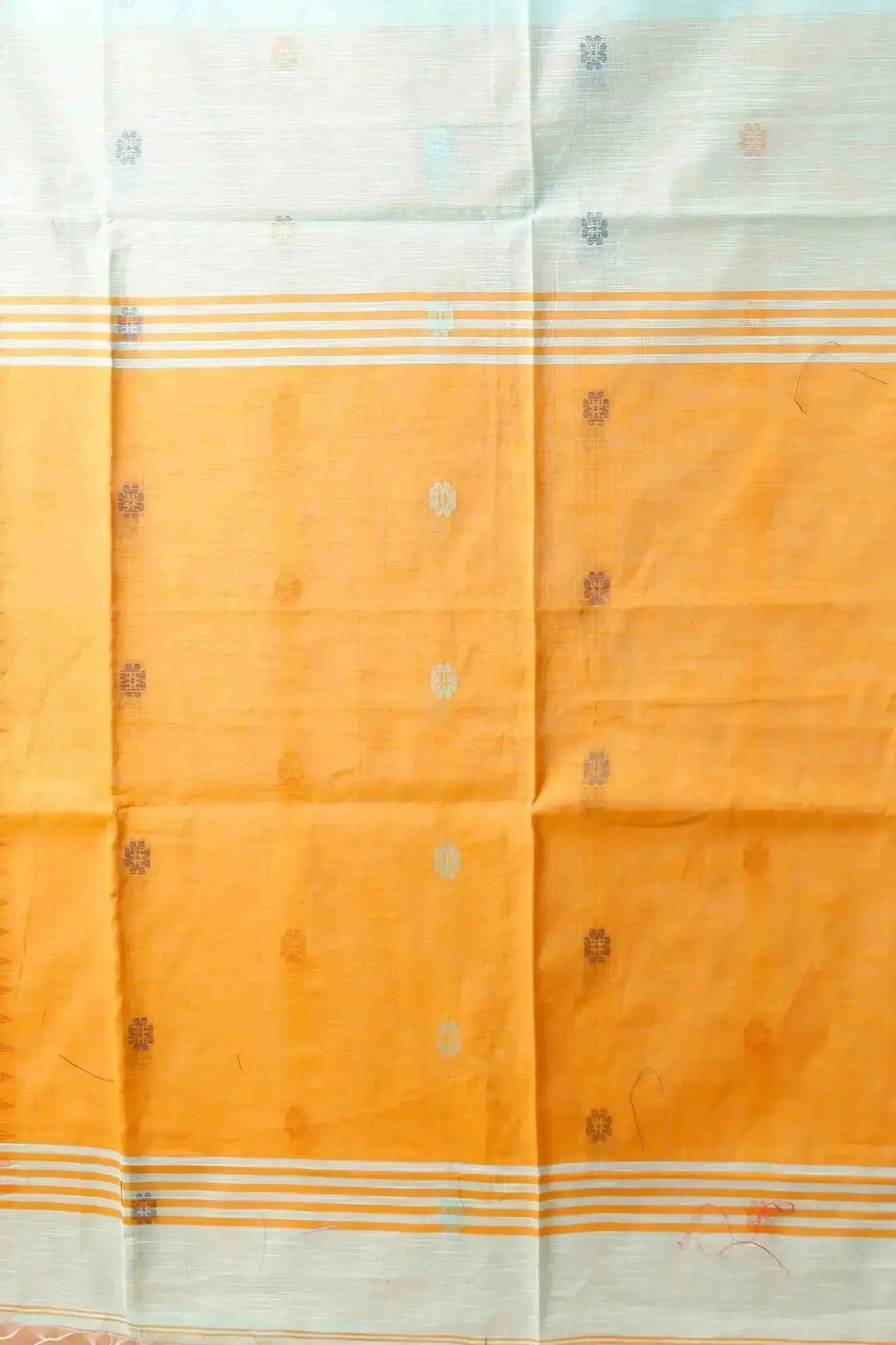 Bellu Cotton Saree – Fancy Mix Design with Blouse Piece Mist Blue