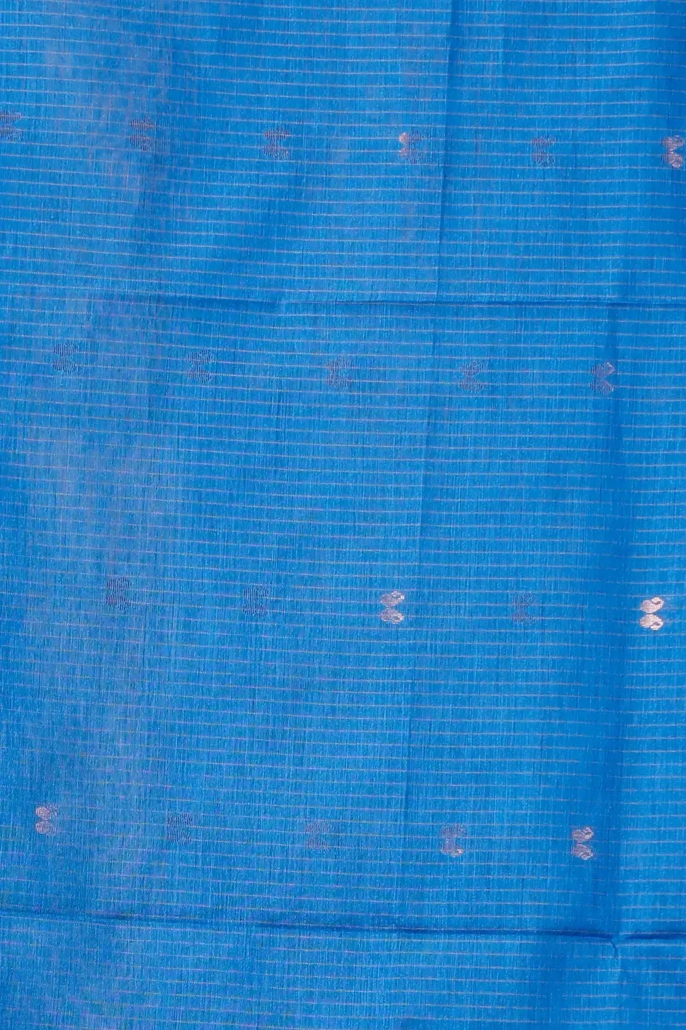 Peacock Blue- Bellu Cotton Handloom Traditional Motifs Saree With Blouse - Grivana