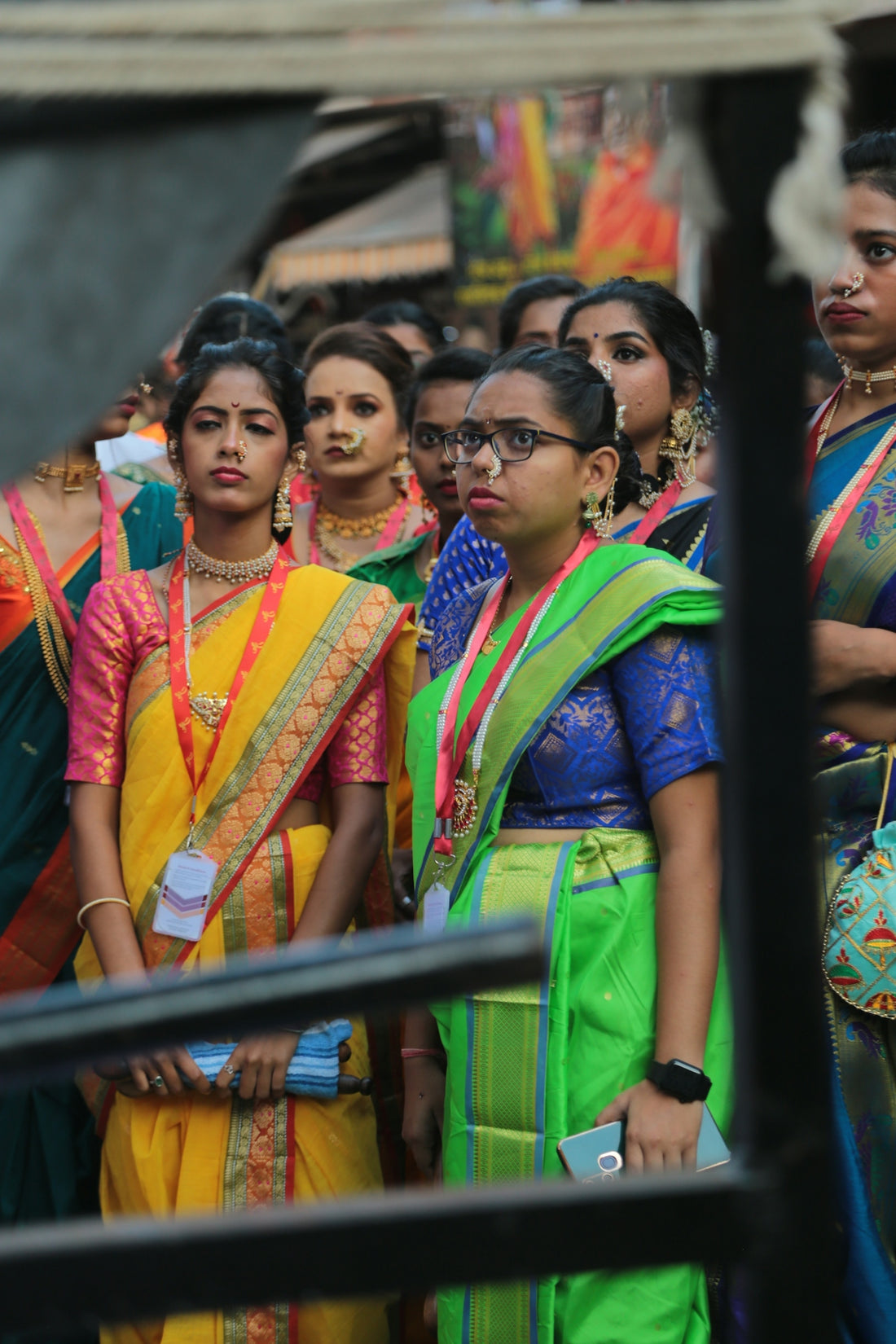 a group of women standing next to each other