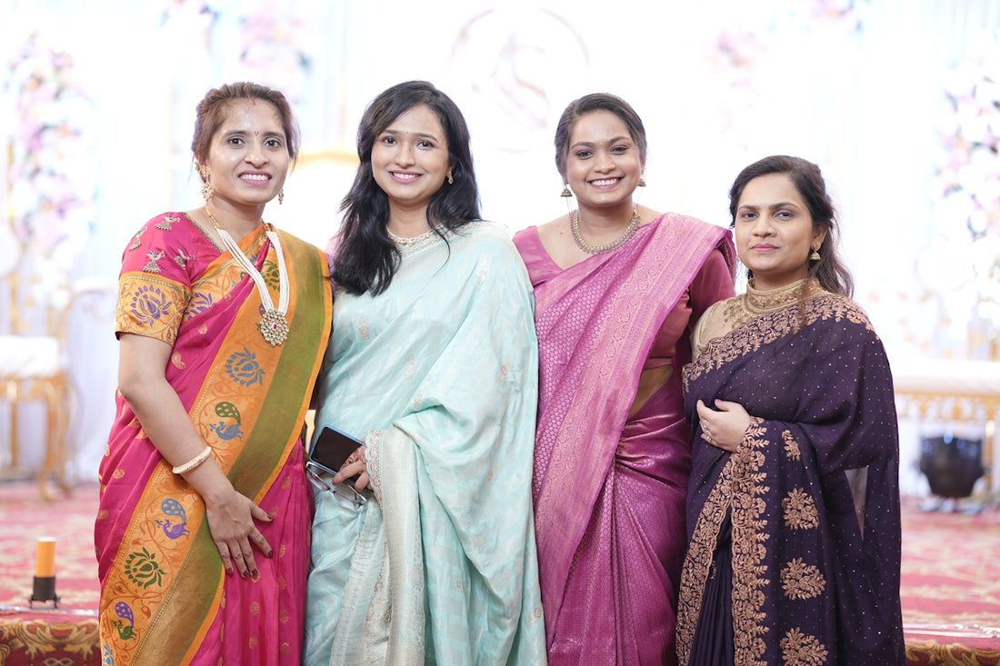 A group of women standing next to each other