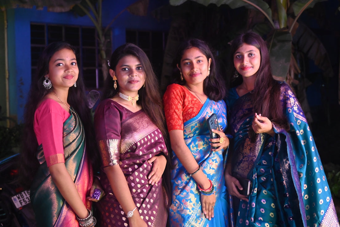 A group of women standing next to each other