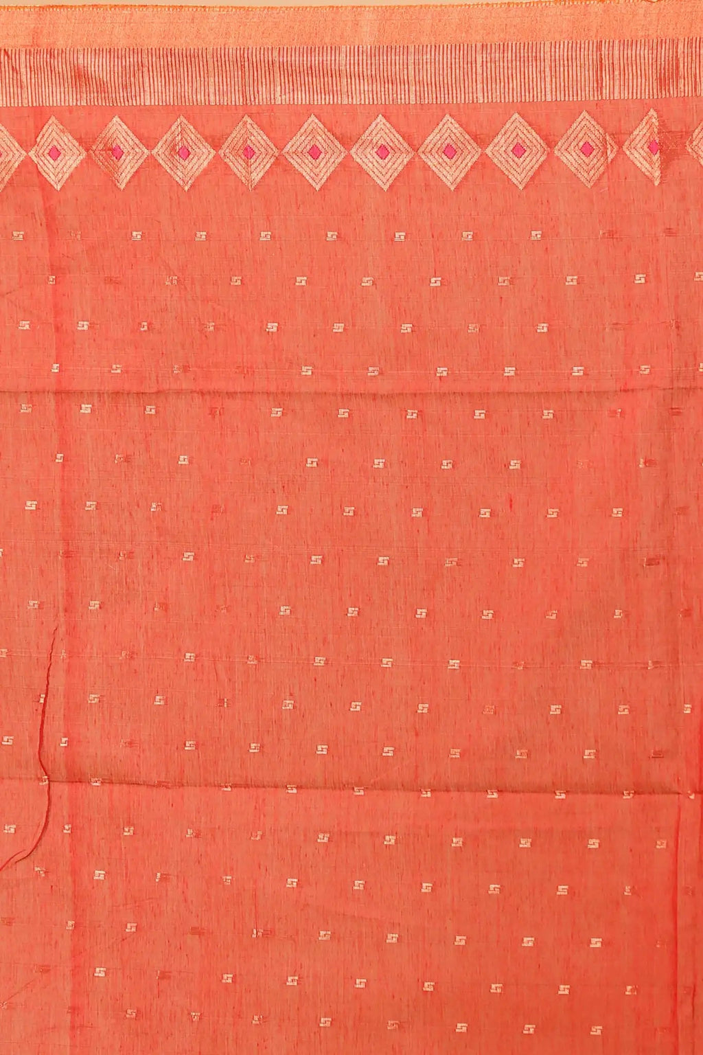Bellu Cotton Handloom Fancy Saree- Blue With Red Border Traditional Pattern - Grivana