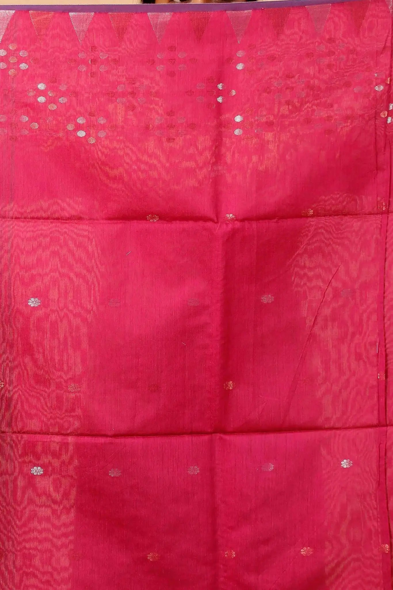 Bellu Cotton Fancy Saree- Deep Sea Green Traditional Geometric Pattern Weave